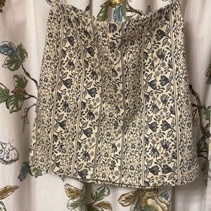 Free People Modern Femme Novelty Skirt in Macadamia Combo. Size 4.